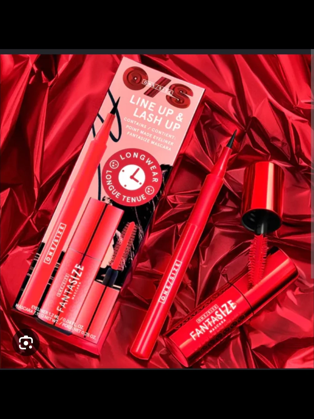 One/Size Line Up & Lash Up Red Eye Makeup Duo BNIB